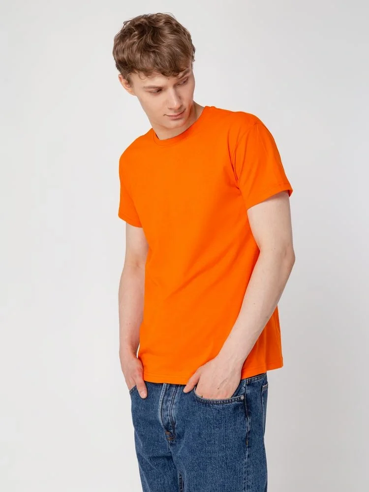 Футболка унисекс T-Bolka 160, оранжевая - фото 16