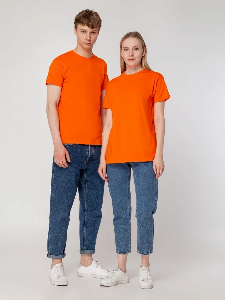 Футболка унисекс T-Bolka 160, оранжевая - фото 21