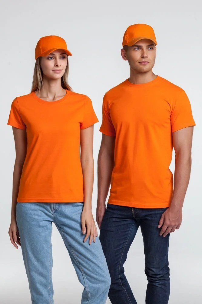 Футболка унисекс T-Bolka 160, оранжевая - фото 5