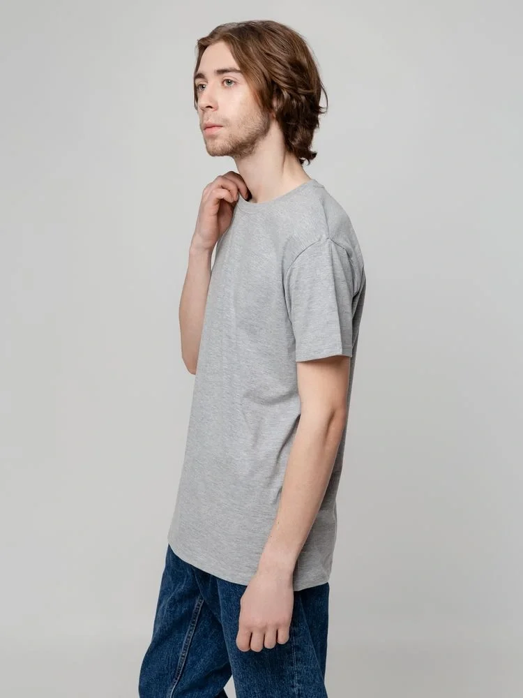 Футболка унисекс T-Bolka 160, серый меланж - фото 16