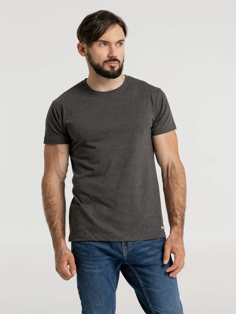 Футболка унисекс Firm Wear, черный меланж - фото 7