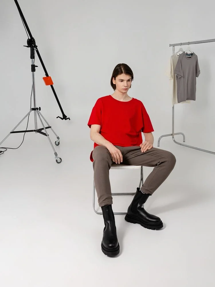 Футболка унисекс Kosmos 1.0, красная - фото 2