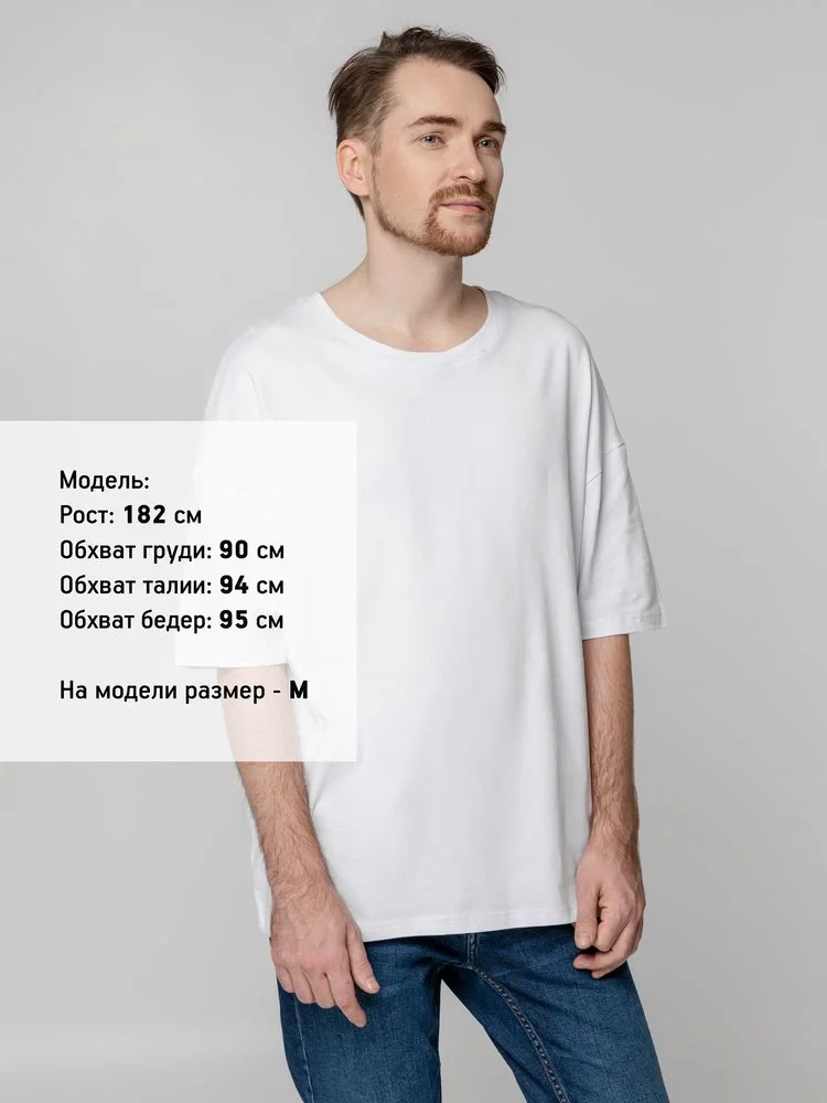 Футболка унисекс оверсайз Crosstown, белая - фото 11