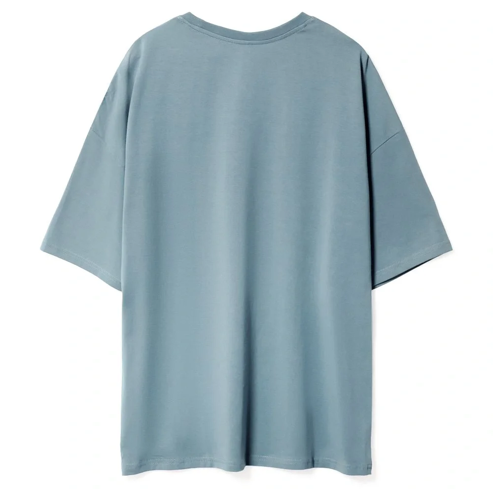 Футболка унисекс оверсайз Crosstown, серо-зеленая - фото 2