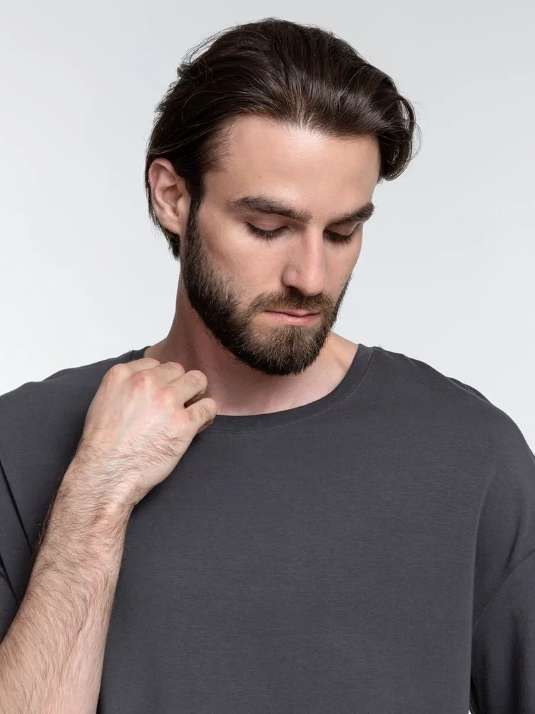 Футболка унисекс оверсайз Crosstown, темно-серая - фото 20