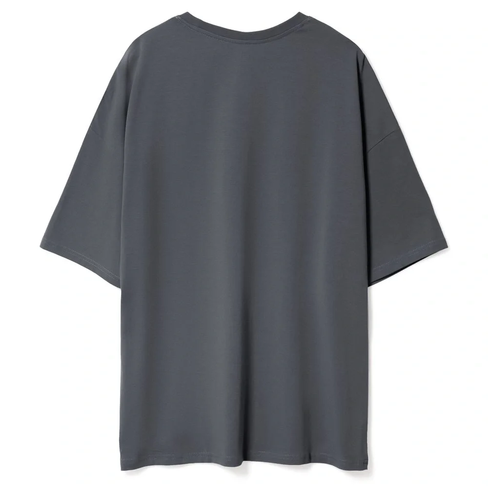 Футболка унисекс оверсайз Crosstown, темно-серая - фото 2