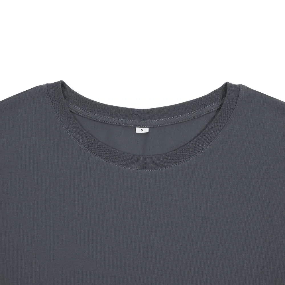 Футболка унисекс оверсайз Crosstown, темно-серая - фото 4