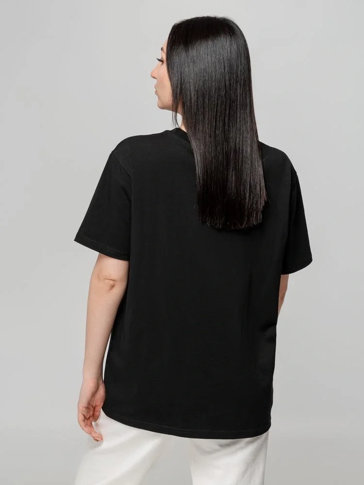 Футболка унисекс оверсайз Street Vibes, черная - фото 5