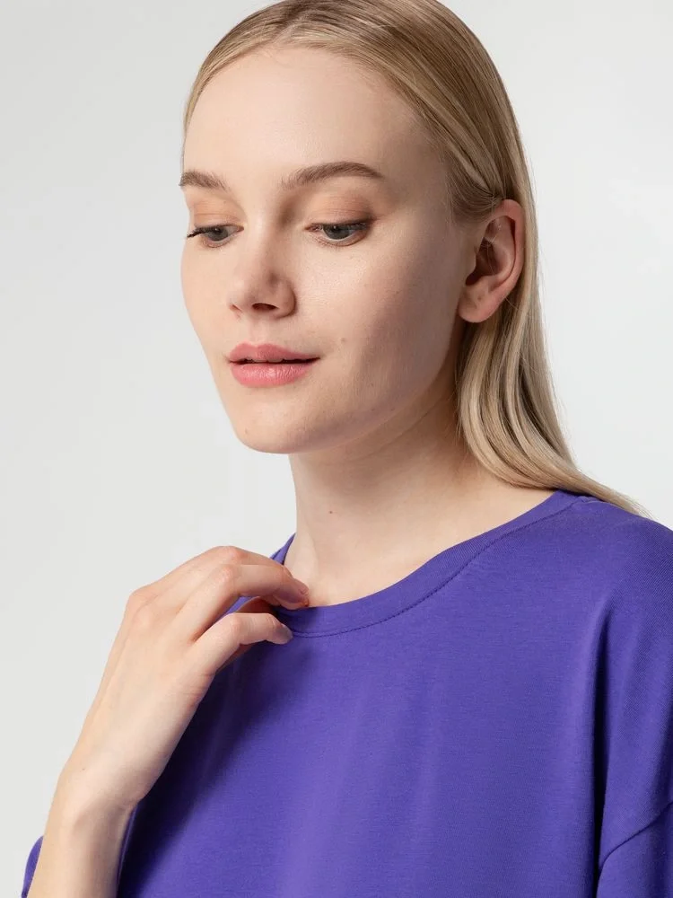 Футболка унисекс оверсайз Street Vibes, фиолетовая - фото 11