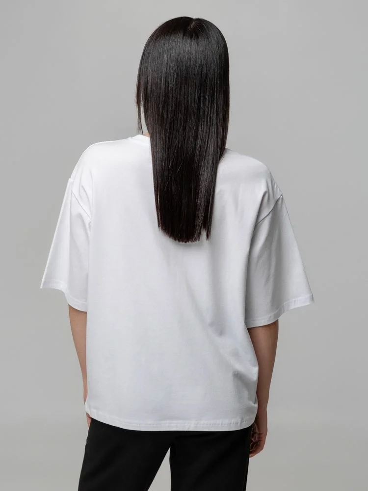 Футболка унисекс оверсайз Street Vibes, молочно-белая - фото 8