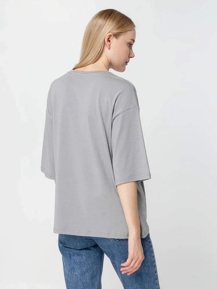 Футболка унисекс оверсайз Street Vibes, серая - фото 10