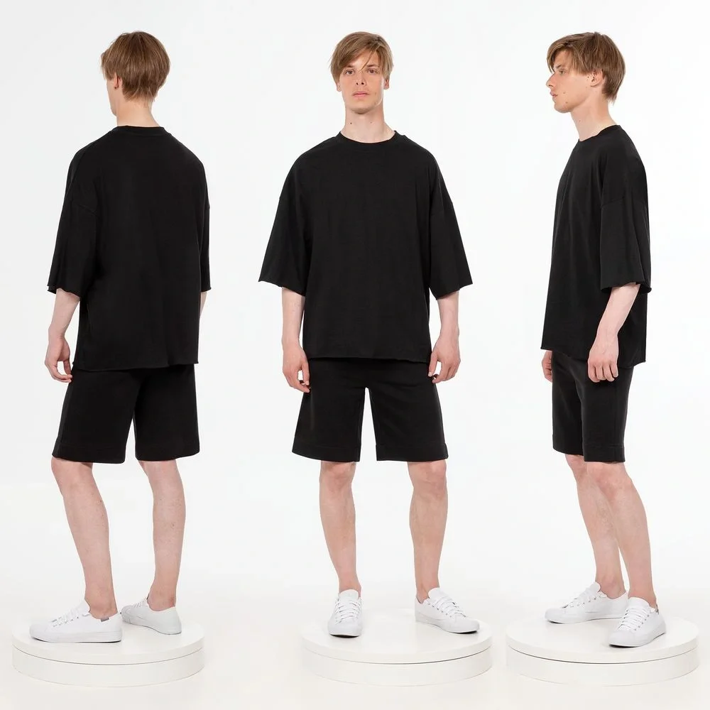 Футболка унисекс оверсайз T1, черная - фото 6