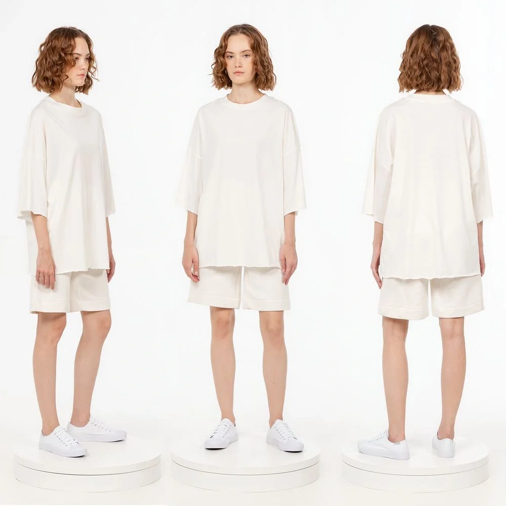 Футболка унисекс оверсайз T1, молочно-белая - фото 4