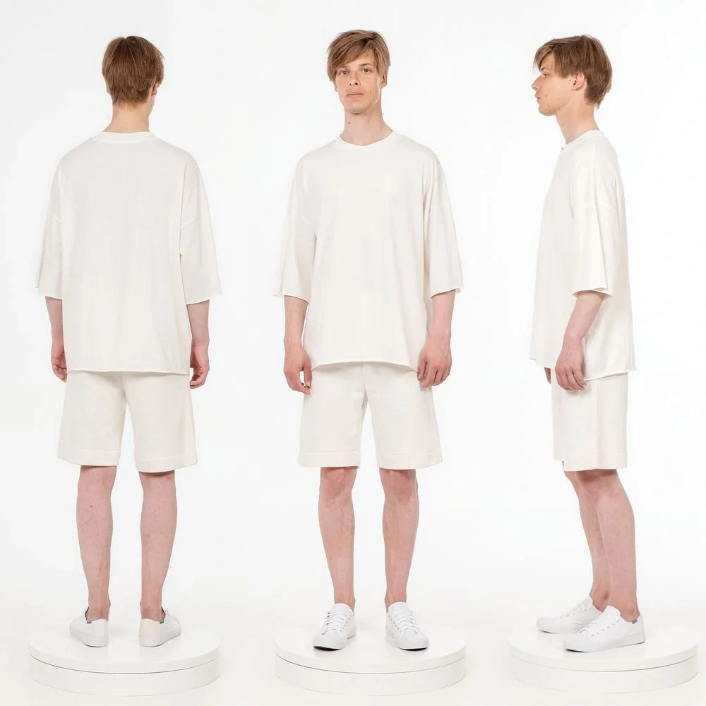 Футболка унисекс оверсайз T1, молочно-белая - фото 8