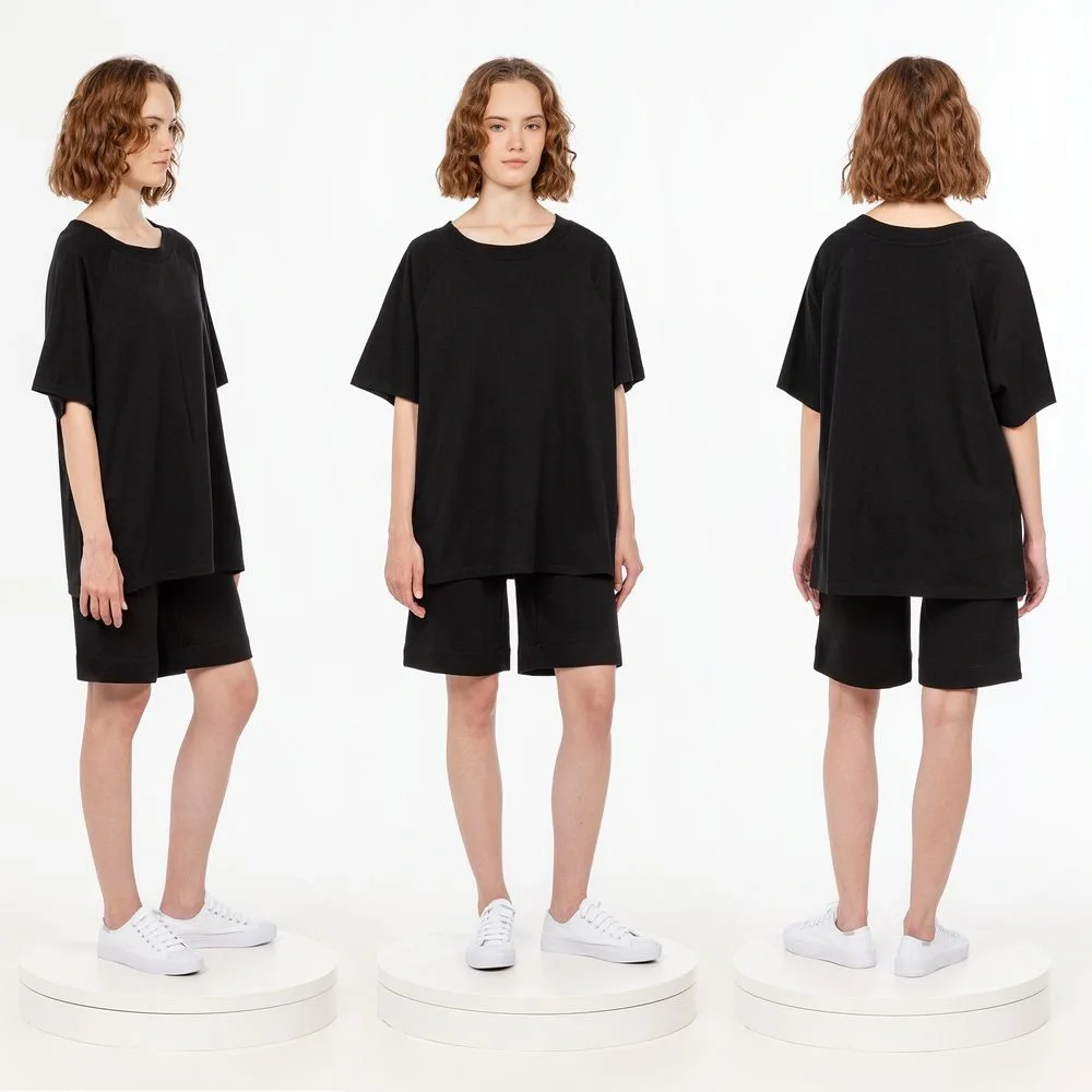 Футболка унисекс оверсайз T2, черная - фото 4