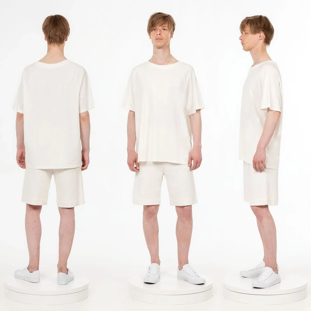 Футболка унисекс оверсайз T2, молочно-белая - фото 5
