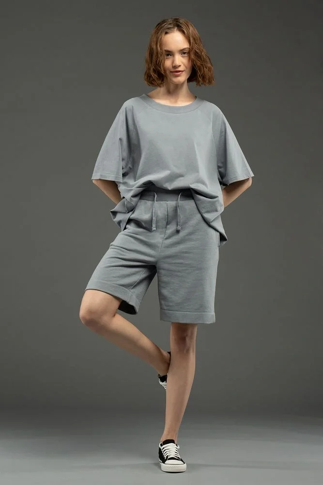 Футболка унисекс оверсайз T2, серая - фото 2