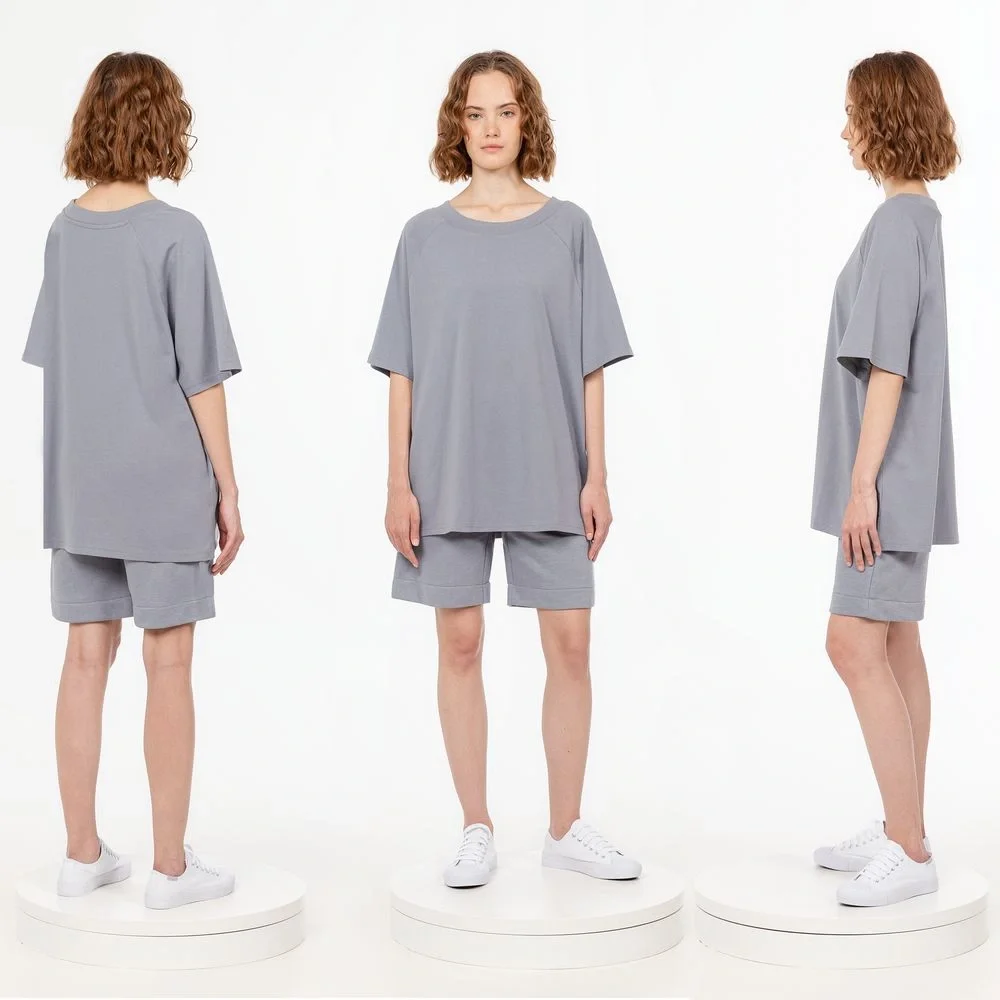 Футболка унисекс оверсайз T2, серая - фото 3