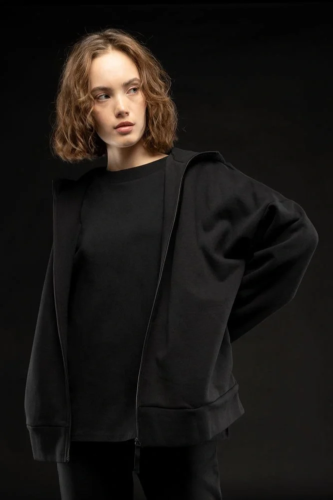 Футболка унисекс оверсайз T3, черная - фото 1