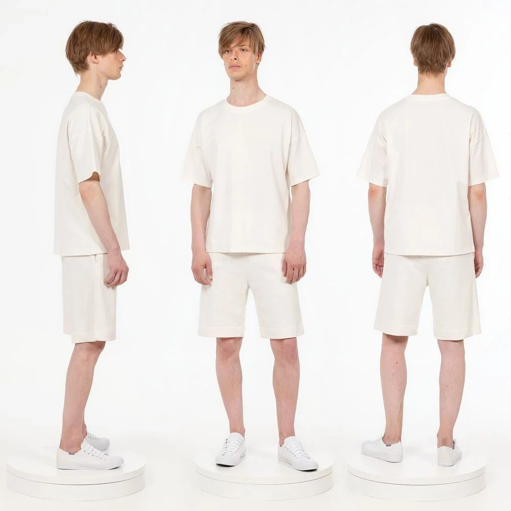 Футболка унисекс оверсайз T3, молочно-белая - фото 5