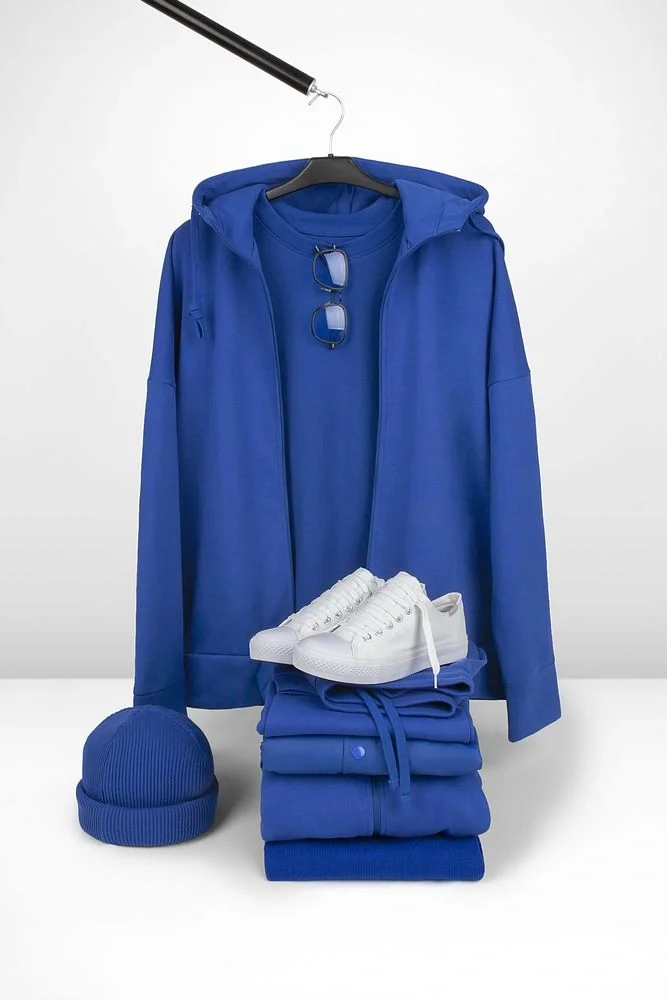 Футболка унисекс оверсайз T3, синяя - фото 10