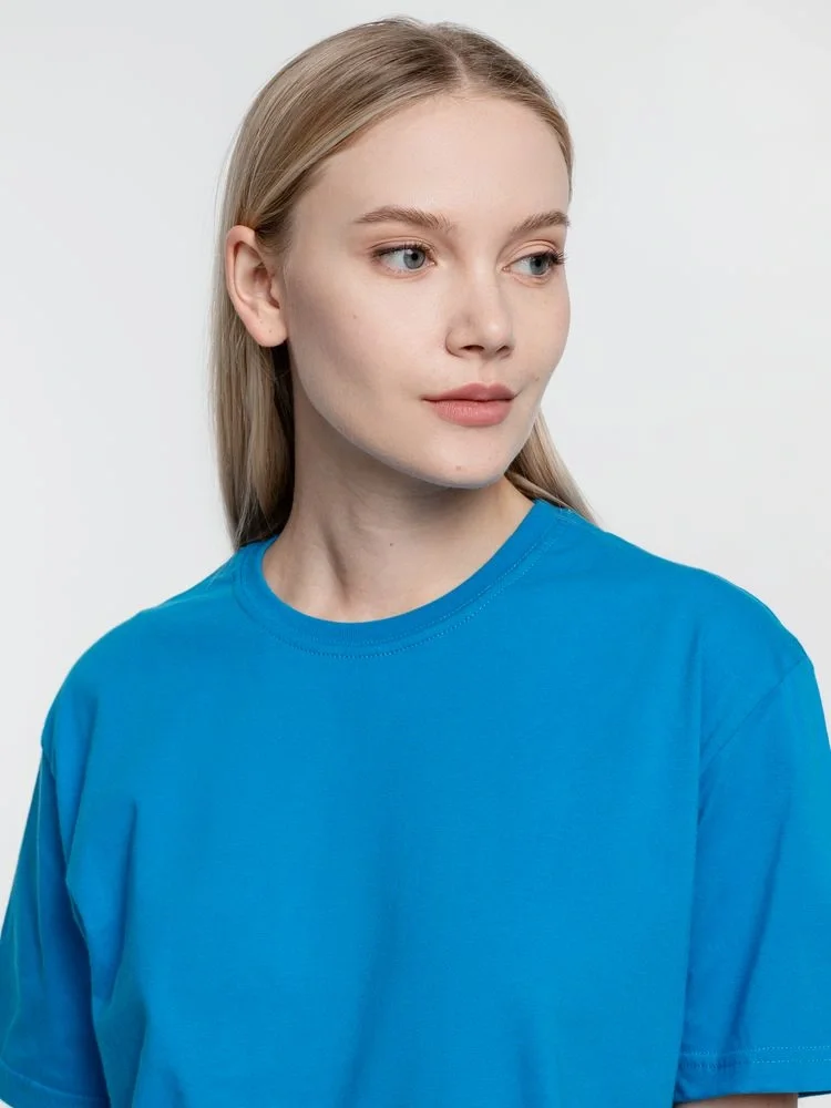 Футболка унисекс T-Bolka 160, бирюзовая - фото 10