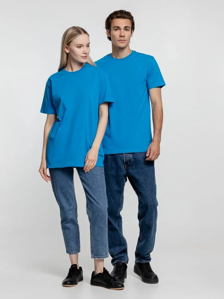 Футболка унисекс T-Bolka 160, бирюзовая - фото 11