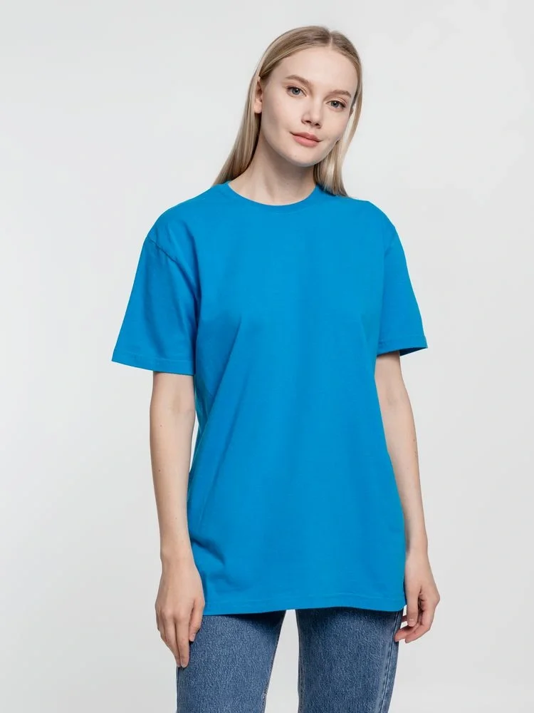 Футболка унисекс T-Bolka 160, бирюзовая - фото 8