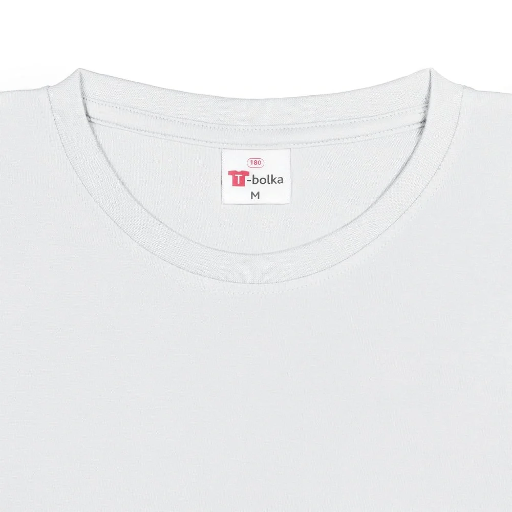 Футболка унисекс T-Bolka 180, белая - фото 4