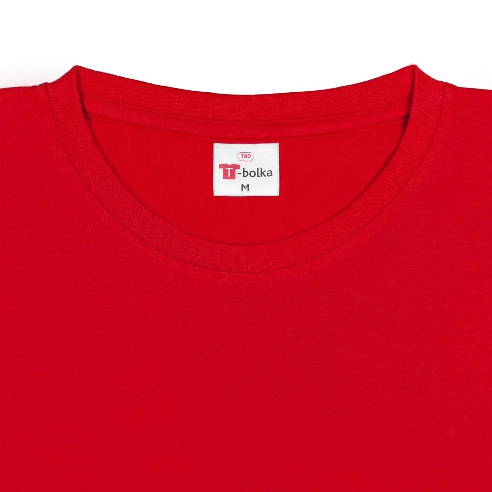 Футболка унисекс T-Bolka 180, красная - фото 4