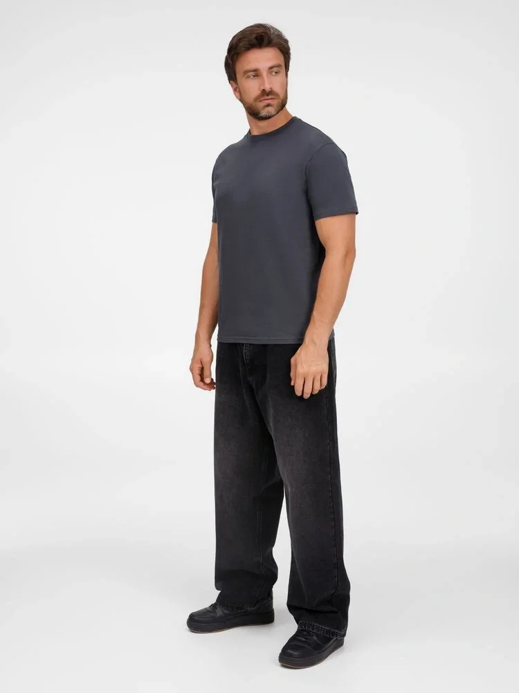 Футболка унисекс T-Bolka 180, темно-серая - фото 15