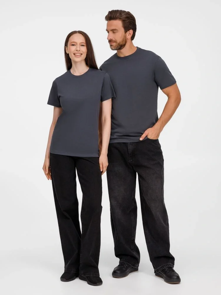 Футболка унисекс T-Bolka 180, темно-серая - фото 16