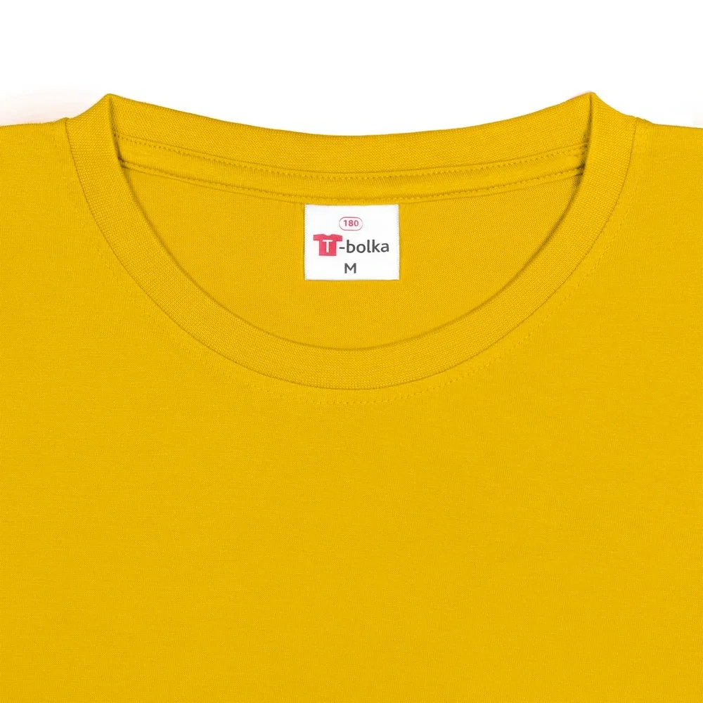 Футболка унисекс T-Bolka 180, желтая - фото 11
