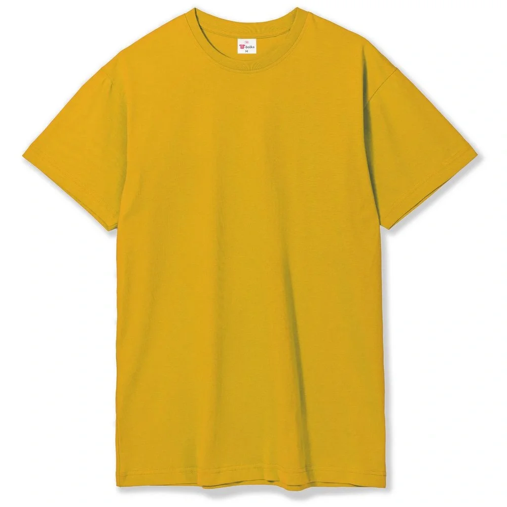 Футболка унисекс T-Bolka 180, желтая - фото 7