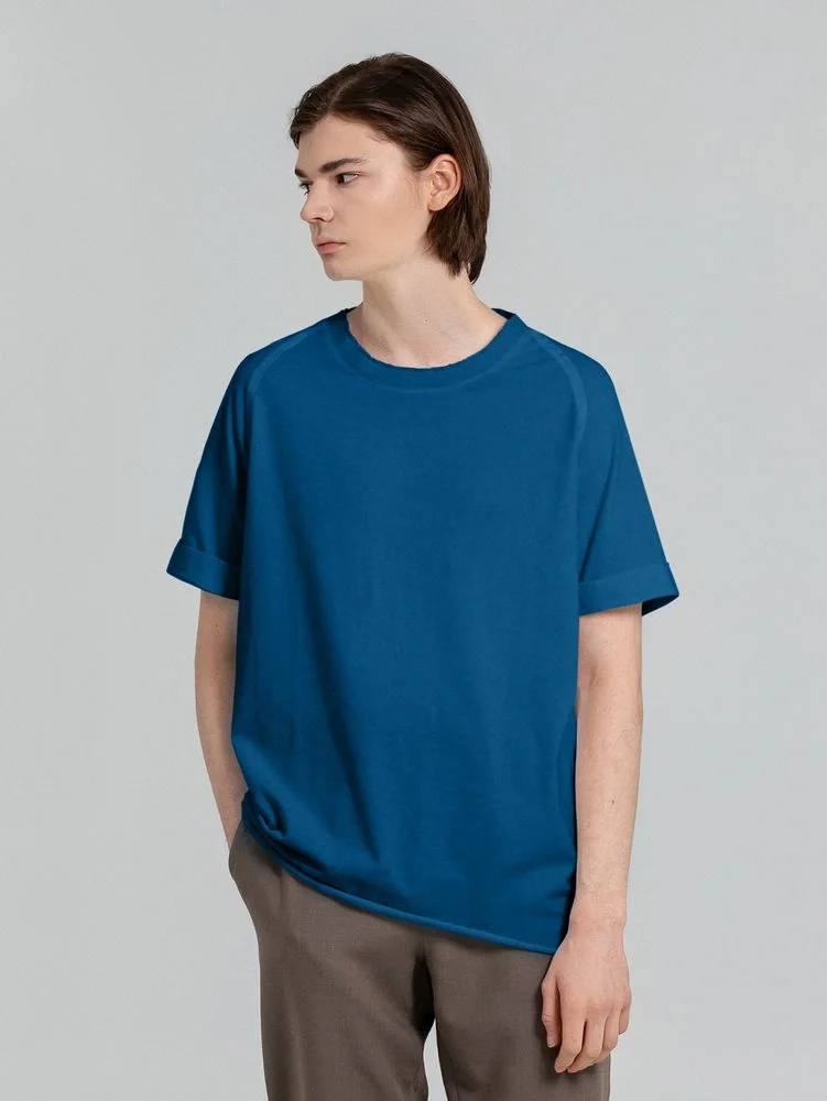 Футболка унисекс Vozduh 1.0, синяя - фото 11