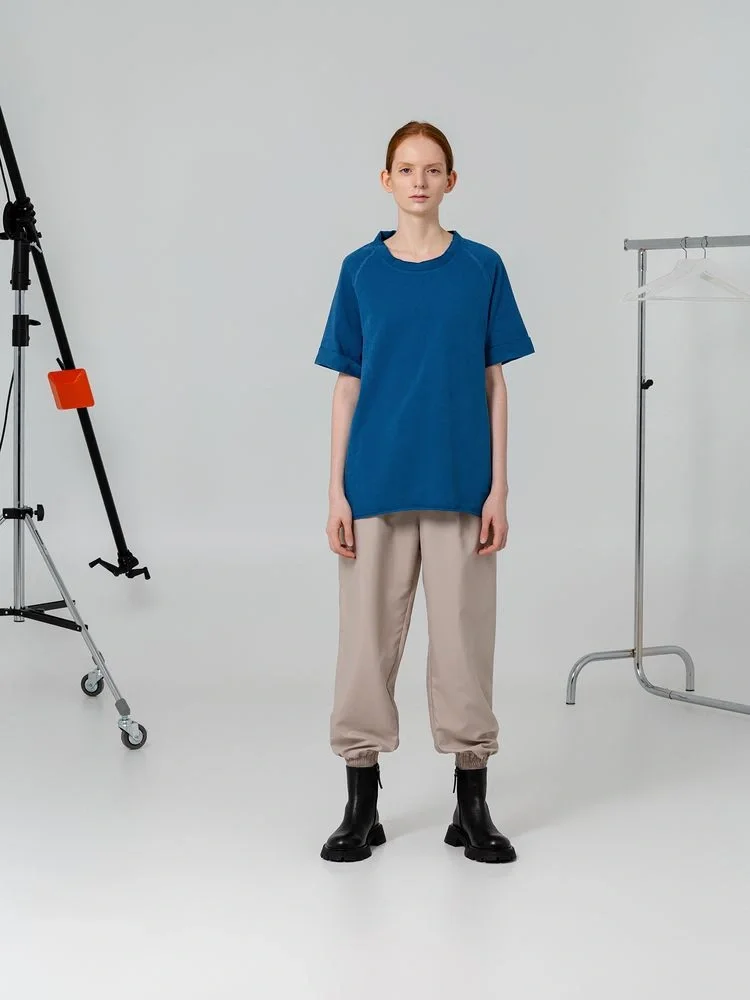 Футболка унисекс Vozduh 1.0, синяя - фото 2