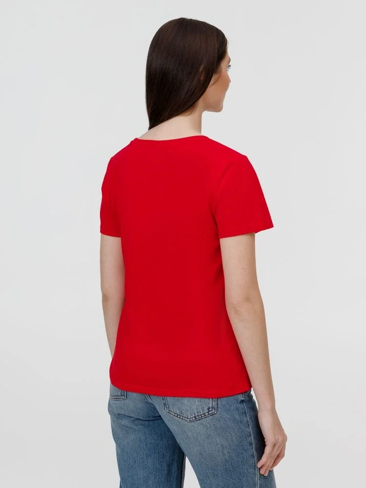 Футболка женская E150, красная - фото 5
