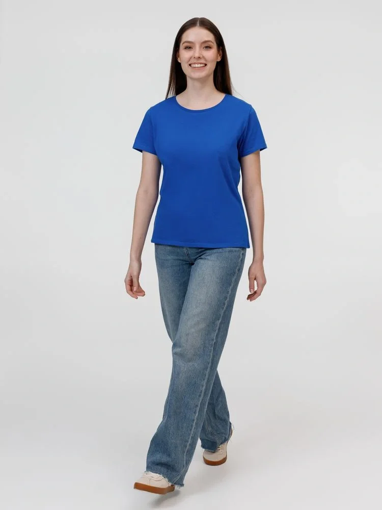 Футболка женская E150, ярко-синяя - фото 7