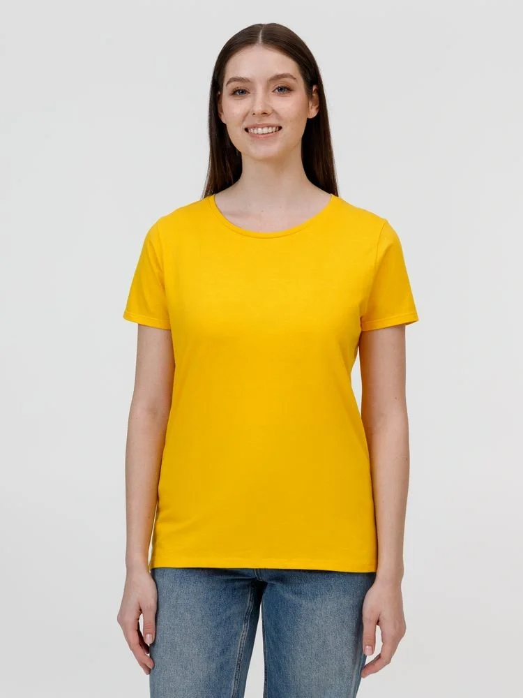 Футболка женская E190 серый меланж - фото 4