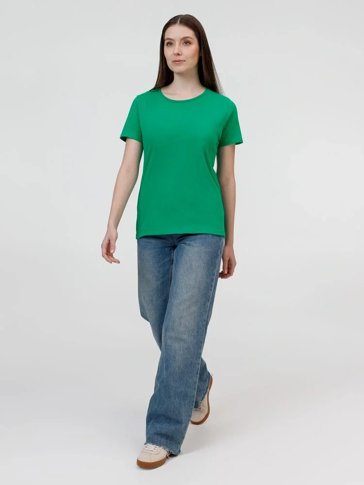 Футболка женская E190 зеленая - фото 7