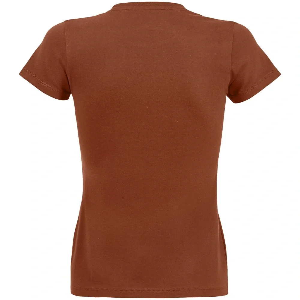 Футболка женская Imperial Women 190, коричневая (терракотовая) - фото 3