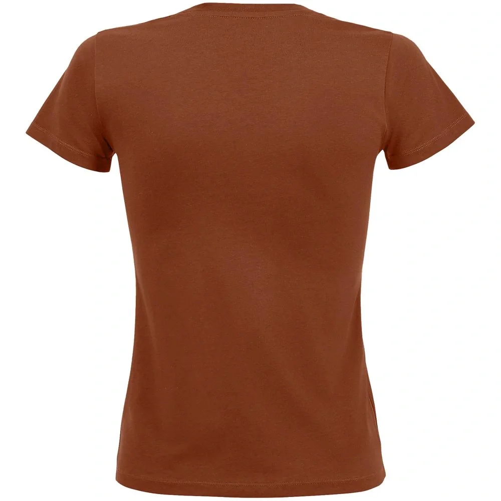 Футболка женская Regent Fit Women, коричневая (терракотовая) - фото 3