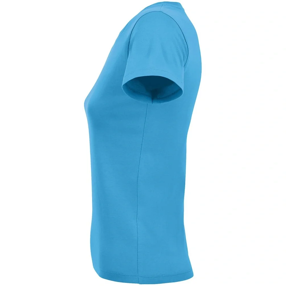 Футболка женская Regent Fit Women, ярко-бирюзовая - фото 4