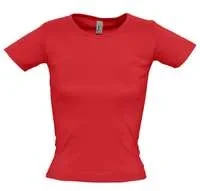 Футболка женская с круглым вырезом Lady 220 красная - фото 1