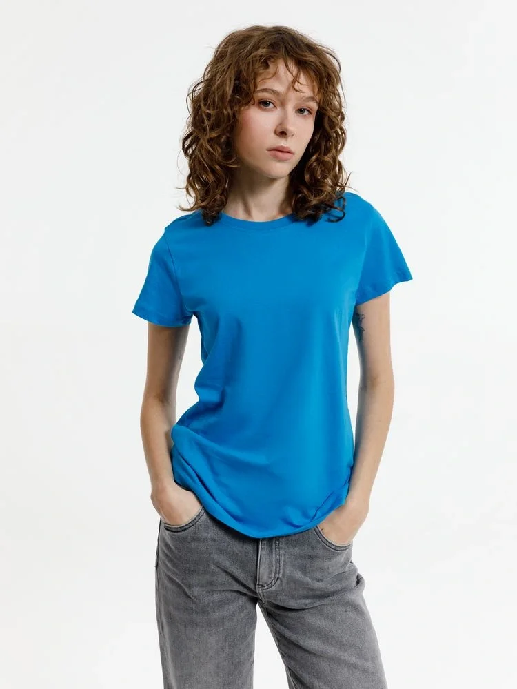 Футболка женская T-bolka Lady, бирюзовая - фото 4