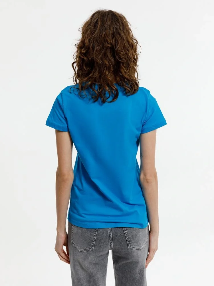 Футболка женская T-bolka Lady, бирюзовая - фото 6