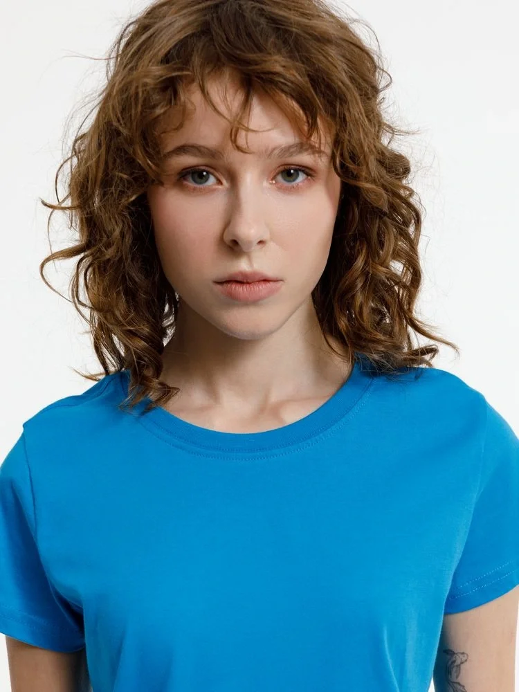 Футболка женская T-bolka Lady, бирюзовая - фото 7