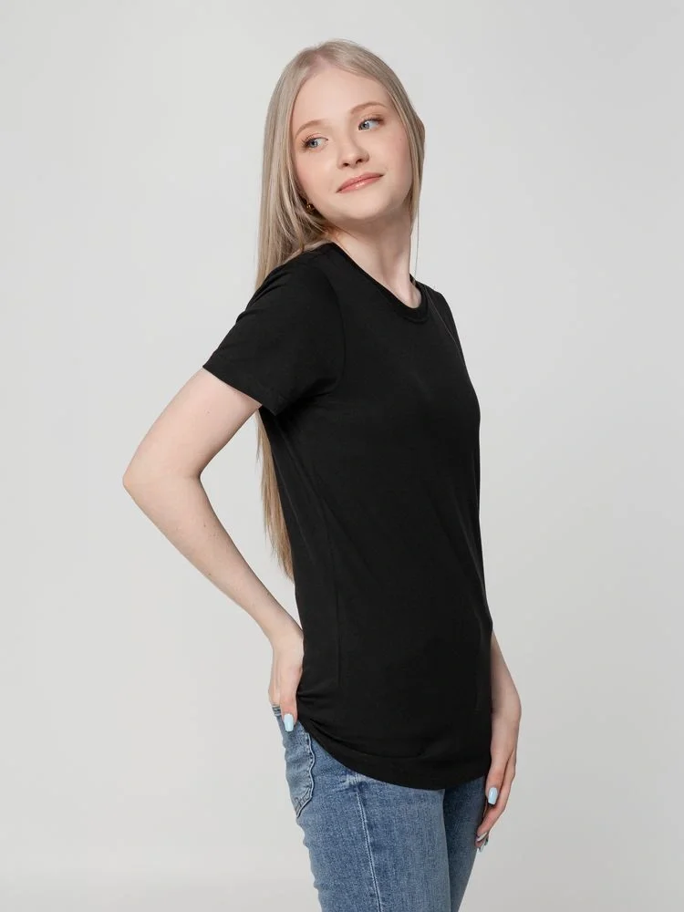 Футболка женская T-bolka Lady, черная - фото 10