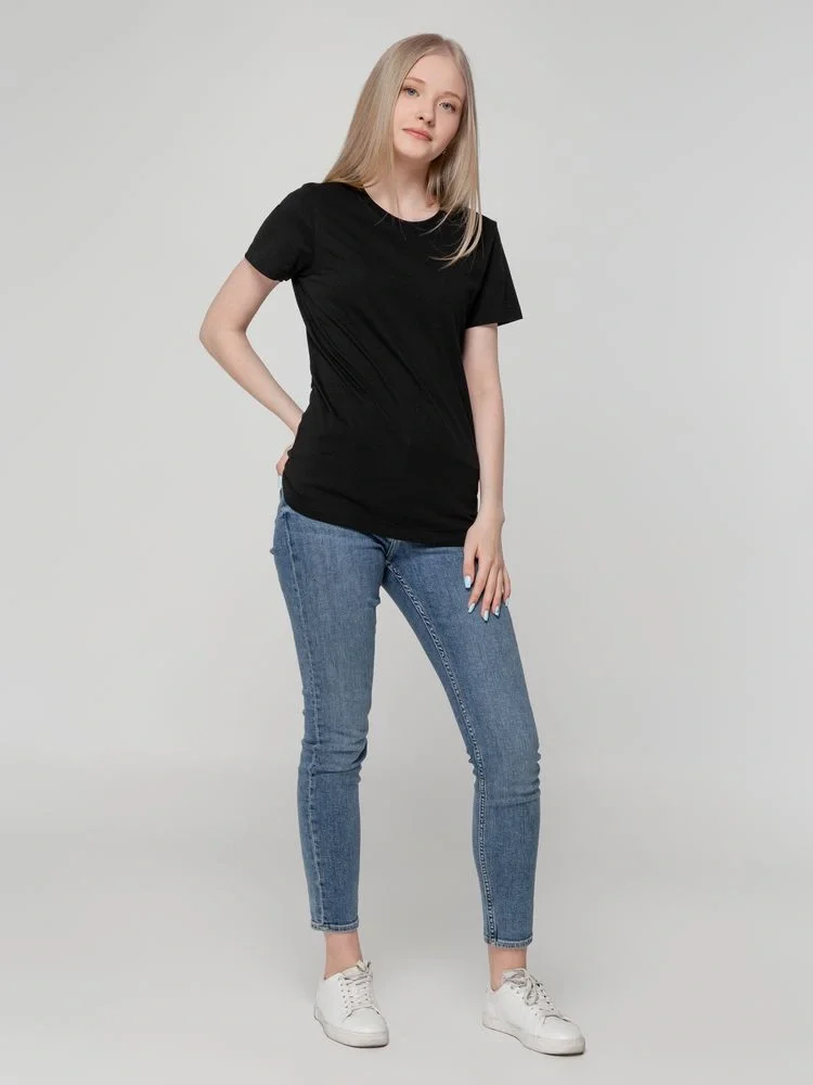 Футболка женская T-bolka Lady, черная - фото 13