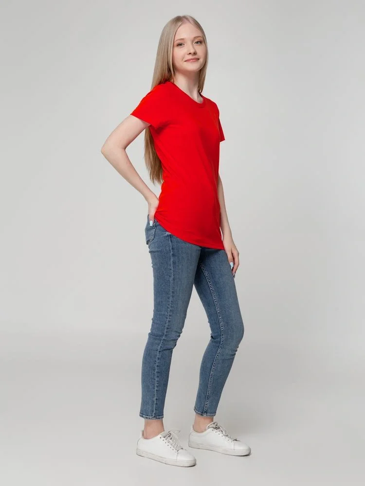Футболка женская T-bolka Lady, красная - фото 16